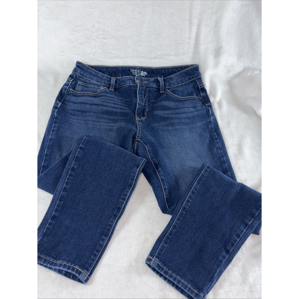 Time and Tru jean size 12P High Rise Skinny Stretch flexible everyday staple EUC